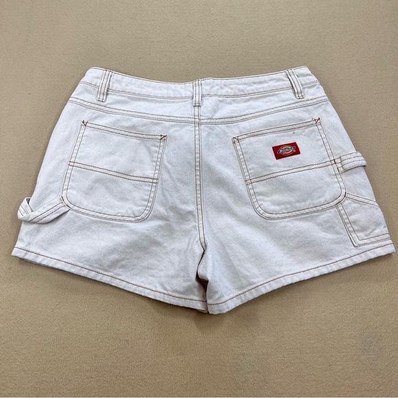 Dickies Cream Cotton Carpenter Shorts - Picture 7 of 8
